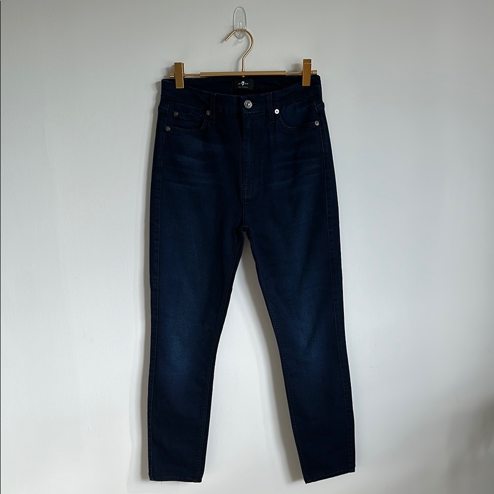 7 for all mankind Dark Wash ‘The High Waist Skinny’ SIZE 27